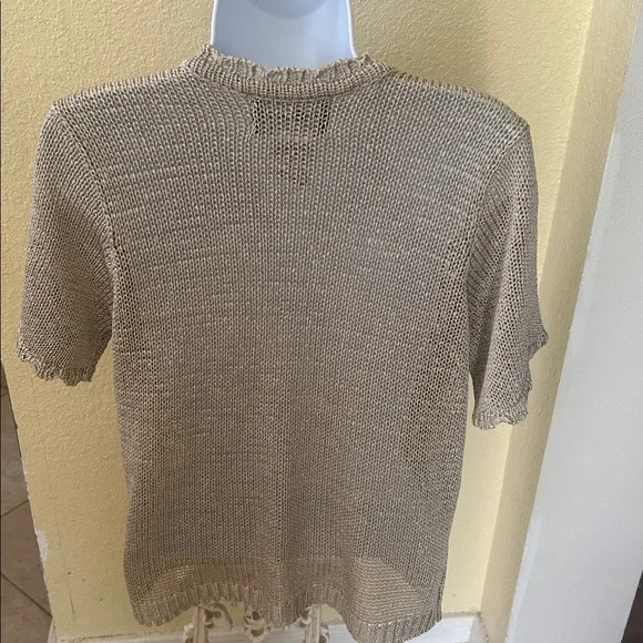 Sag Harbor Bundle Tan Knit Cardigan and Bag Set - Picture 5 of 10